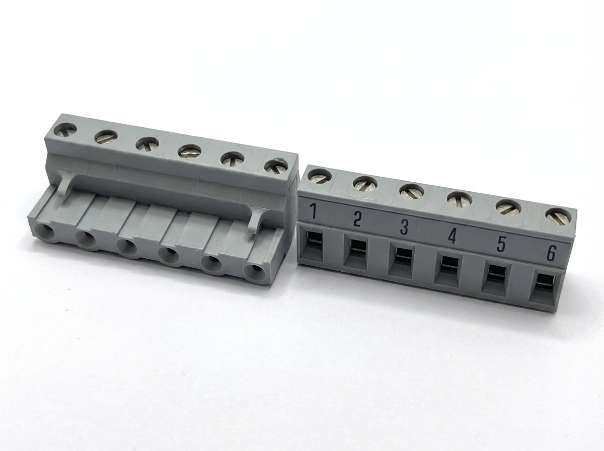 CIF06003 - Pluggable Schraubklemme Female 6-pol 7,5mm - THT