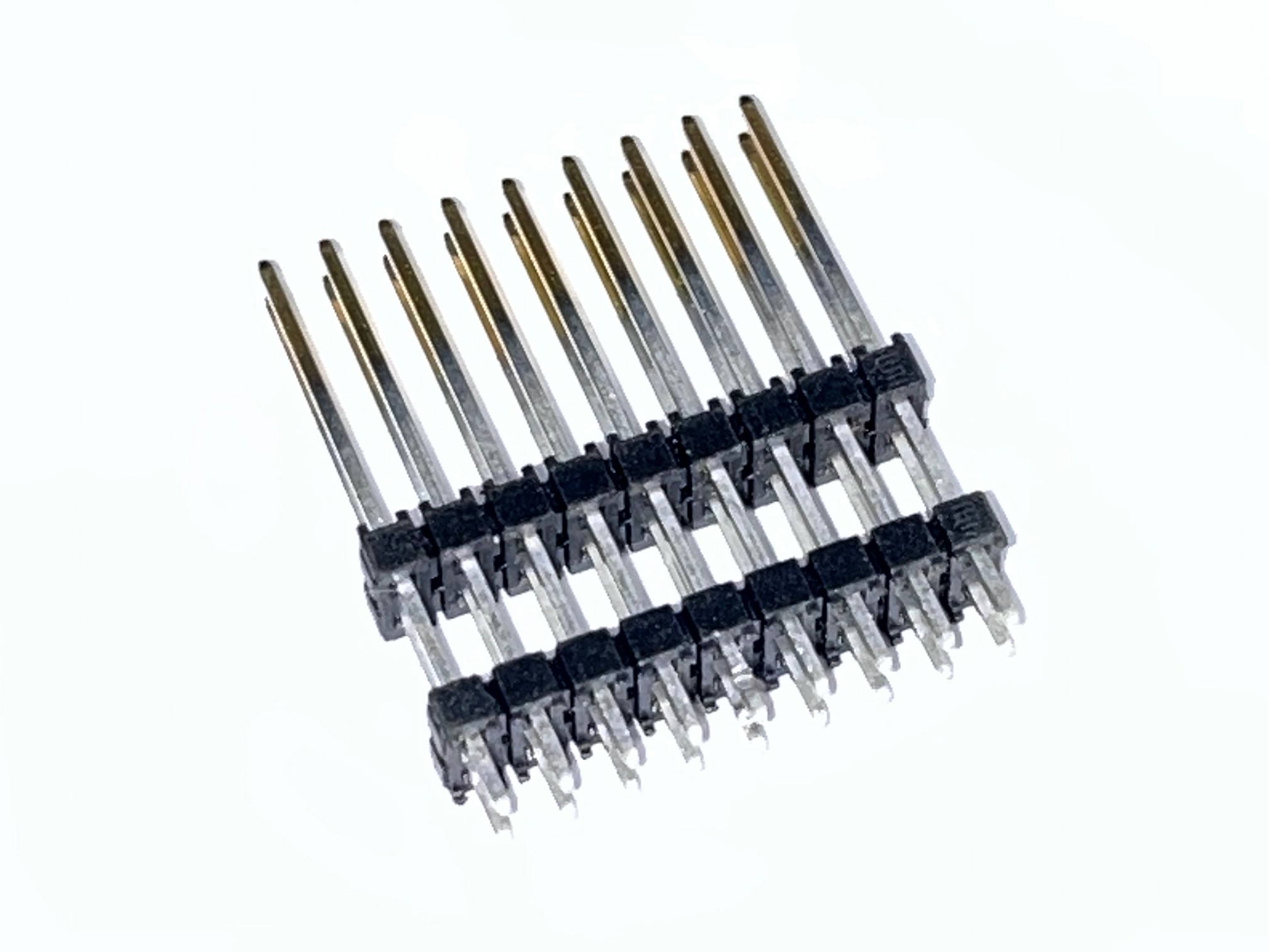 HW-09-12-F-D-400-130 - Shrouded Stiftleiste 2,54mm 2×9-pol. - THT