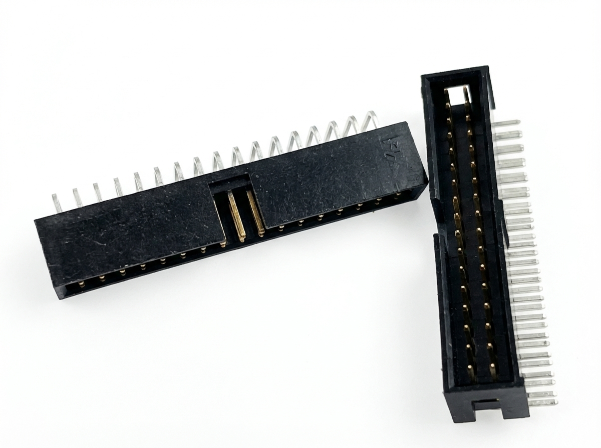 HTSS-117-04-L-D-LA - High-Temp Schrumpfkopf Stiftleiste 2,54mm 2-reihig 34-pol. Winkel - THT