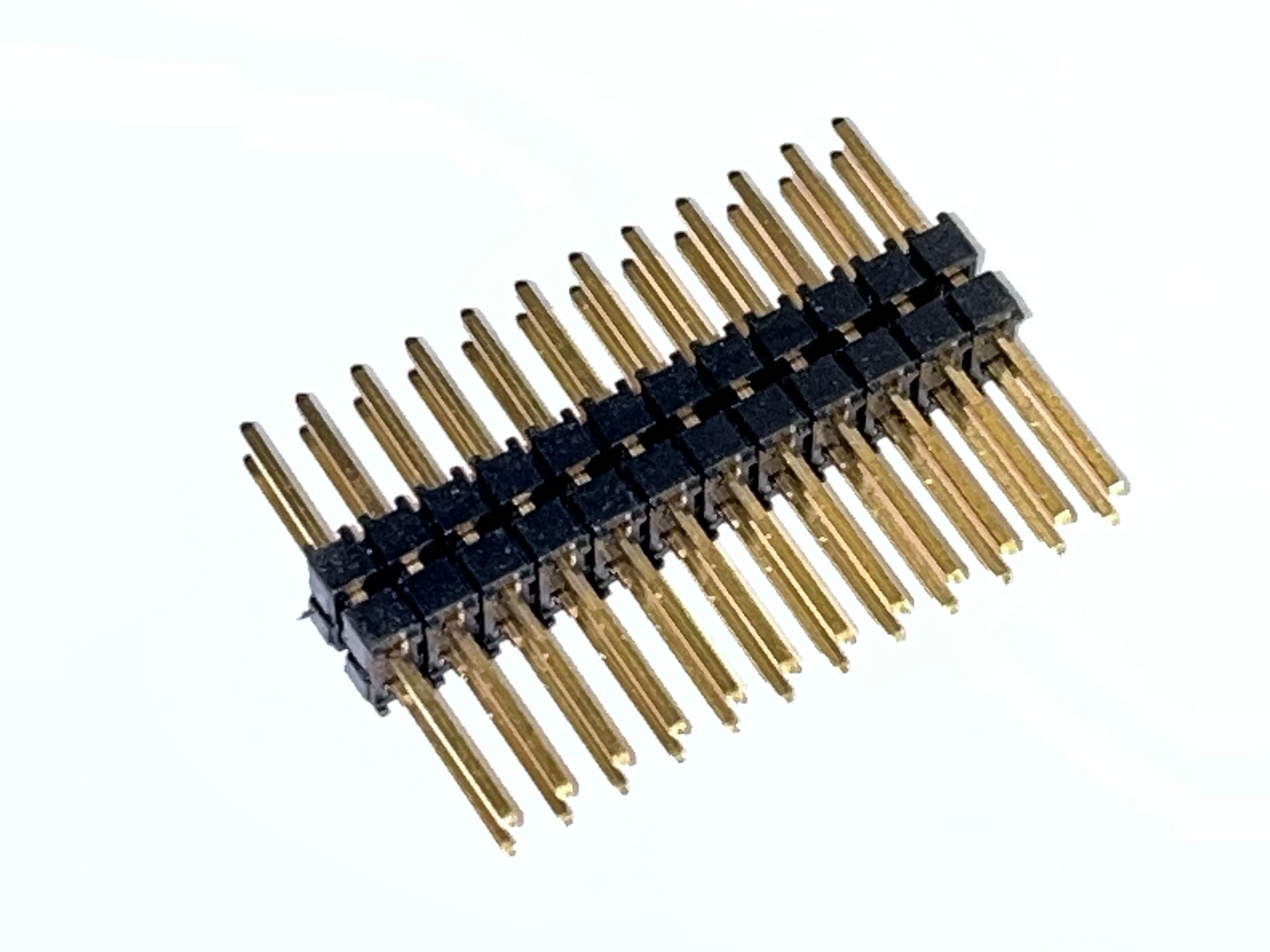 HW-12-10-G-D-235-270 - Shrouded Stiftleiste 2,54mm 2×12-pol. vergoldet - THT